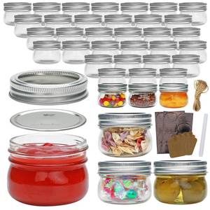 lot 80536 image: COMUDOT 40 Pack Mason Jars, 4 oz Food Storage Jars with Split-Type Metal lids, Glass Canning Jars for Jams, Overnight Oats, Candies, Honeys, Snacks,DIY Projects,WeddingPartyShower Favors