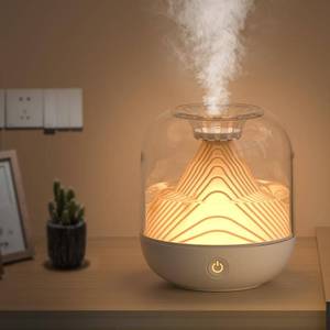 lot 80539 image: Landscape Design Small Humidifiers for Bedroom 700ML Cool Mist Nozzle Quiet Nano-atomization USB Desktop Anti-Dry Mini Humidifier for Plants, Office, Car, Baby Room, Nursery with Night Light white
