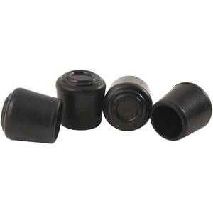 lot 80559 image: SoftTouch Rubber Leg Tip (4 Piece), 1, Black (4 count pack of 1)