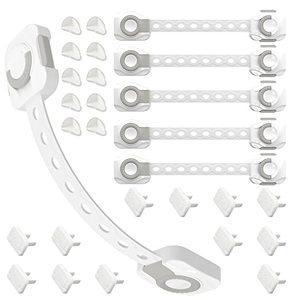 lot 80638 image: Complete Baby Proofing Kit - wtih 6Child Safety Hidden Locks for Cabinets & Drawers& Toilet lid,10 Corner Guards and 12Outlet Covers - All-Round Protection of Your Childs Safety