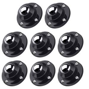 lot 80989 image: PlusRoc 8 Pack Self Adhesive Caster Wheels 1 Inch For Furniture Mop Bucket, Load Capacity 28LBS Per Wheel, Low Profile Swivel Wheels For Small Appliance Storage Bins