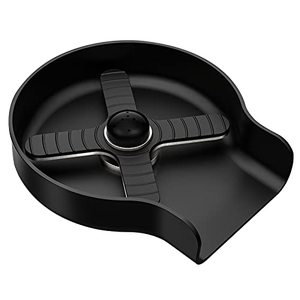 lot 80991 image: HGN Stainless Steel Glass Rinser for Kitchen Sinks,Metal Belleville Washer, Kitchen Sink Cup Rinser,Kitchen Sink Accessories,Matte Black