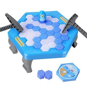 lot 81038 image: SS Save Penguin On Ice Game, Penguin Trap Break ice Activate Family Party Ice Breaking Kids Puzzle Table Knock Block