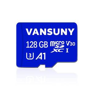 lot 81042 image: Vansuny Micro SD Card 128GB microSDXC Memory Card with SD Adapter A1 App Performance V30 4K Video Recording C10 U3 Micro SD for Phone, Security Camera, Dash Cam, Action Camera