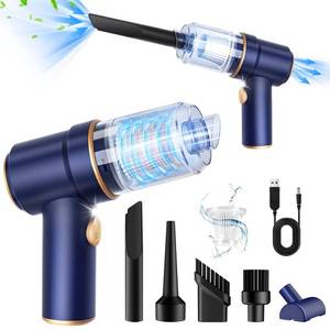 lot 81043 image: KMM Handheld Car Vacuum Cleaner, 9000Pa Vacuum Cleaner and Air Duster, 120W High Power Wet and Dry Handheld Car Vacuum Cleaner with LED Light and Multi-Nozzles for Car, Home, Office, Pet