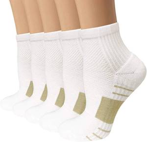 lot 81044 image: Iseasoo Copper Compression Socks for Men & Women Circulation-Ankle Plantar Fasciitis Socks Support for Athletic Running