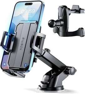 lot 81046 image: SUUSON Car Phone Holder Mount Upgraded-Bumpy Roads Friendly Phone Mount for Car Dashboard Windshield Air Vent 3 in 1,Hand Free Mount for iPhone 15 14 13 Pro Max Samsung All Cell Phones (Black)