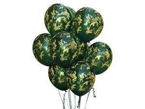 lot 81080 image: Camo Balloons. Army Party Decorations - Military Going Away Party, Or Welcome Home Celebration - Retirement, Camping Themed Birthday, or Hunting Party (Camo, 24, Balloons)