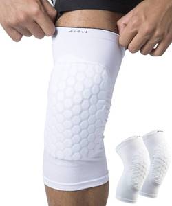 lot 81083 image: HiRui Knee Pads for Kids Youth Adult, Basketball Baseball Knee Brace Knee Support, Collision Avoidance Kneepad Compression Knee Sleeve for Volleyball Football Cycling Running-1Pair (White, XXS)