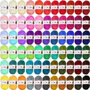 lot 81101 image: Timtin 66 Rolls Yarn for Knitting 2887 Yards Knitting Acrylic Yarn Mini Soft Crochet Yarns Assorted Colors Yarn Skeins for Mini Knitting and Crochet Project