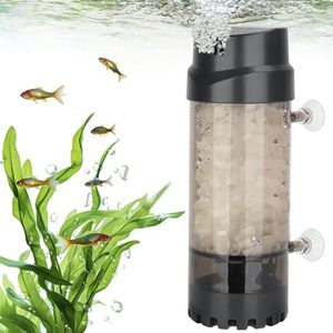 lot 81105 image: AQQA Aquarium Fluidized Moving Bed Filter,Media Submersible Sponge Filter with Air Stone Ultra-Silence Dissolved Oxygen,Air Pump Accessories,for Fresh Water and Salt-Water (L 15-55 Gallon)