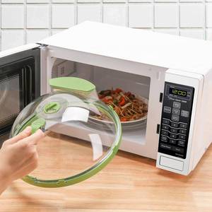 lot 81108 image: SSQENEN Microwave Cover with Water Steamer, Microwave Plate Cover 10 in, Food Cover for Microwave Oven with Steam Vents and Water Storage Box, Microwave Food Cover, Microwave Cover for Food BPA Free