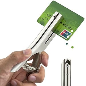 lot 81141 image: Hole Punch 2 inch Reach Deep, Heavy Duty Hole Punch for Paper Cards Leather Belt Metal and Plastic Cardboard, 14 inch-6mm Single Hole Punch, Portable Hand Held Long Hole Punch (Zinc Alloy Silver)