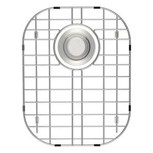 lot 81175 image: Alonsoo Sink Protector for Kitchen Sink Stainless Steel Sink Grid, Sink Rack for bottom of Sink 13.65L11.6W with Center Drain