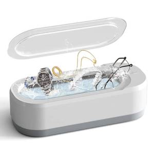 lot 81219 image: Ultrasonic Jewelry Cleaner, Jewelry Cleaner Machine 12oz 46KHz, Professional Sonic Cleaner with One-Touch Operation, Ultrasonic Cleaner for Rings, Glasses, Jewelry, Dentures