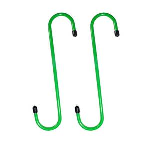 lot 81222 image: RoadandLord Pair Brake Caliper Hooks, Brake Caliper Hangers, Heavy Duty HookHanger for Automotive Tool Use for Reduce Suspension Work Damage to Brake Hoses (Green)