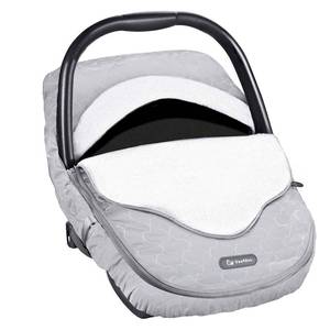 lot 81239 image: Yoofoss Baby Car Seat Cover Winter Carseat Canopies Cover to Protect Baby from Cold Wind, Super Warm Plush Fleece Baby Carrier Cover for Infant Boys Girls (Gray)