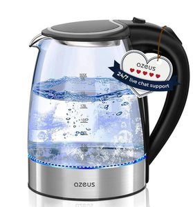 lot 81247 image: AZEUS Electric Kettle 1500W Cool Touch Tea Kettle Anti-scalding Design 1.8L Large Capacity Kettle BPA-Free, White