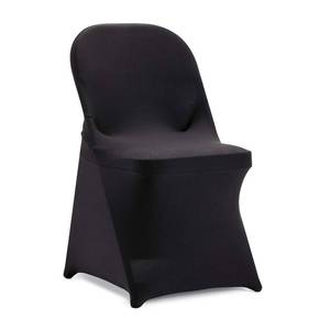 lot 81274 image: Peomeise Stretch Spandex Folding Chair Cover with Open Back for Wedding Party Dining Banquet Event (Dusty Pink with Open Back,12pcs)