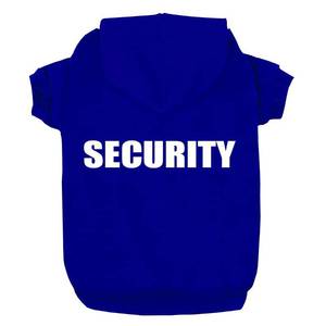 lot 81302 image: Security Dog Hoodies Dog Clothes Apparel Winter Sweatshirt Warm Sweater Cotton Puppy Small Dog Hoodie for Small Dog Medium Large Dog Cat (Blue, XXXL)