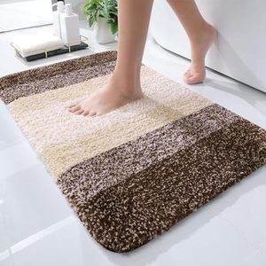 lot 81303 image: OLANLY Luxury Bathroom Rug Mat 30x20, Extra Soft and Absorbent Microfiber Bath Rugs, Non-Slip Plush Shaggy Bath Carpet, Machine Wash Dry, Bath Mats for Bathroom Floor, Tub and Shower, Brown