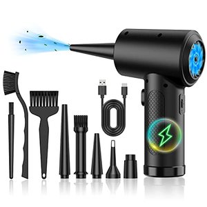 lot 81329 image: ZARIMI Compressed air Duster - Keyboard Cleaner for Office no Canned Reusable Good Replacement Can Electric 91000RPM Cordless air Duster pc 7600mAh -pc Cleaning-air Blower-car dusters-Electric