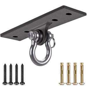lot 82538 image: Dolibest Ceiling Mount Swing Hanger Heavy Duty Swing Set Hook for Porch Swing Hammock Chair Yoga Silk Suspension Straps Gymnastic Ring, Wall Anchor for Resistance Bands (900LB)