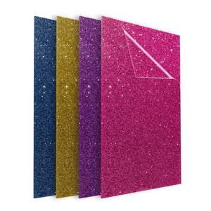 lot 82560 image: Glitter Acrylic Sheets Both-Side Glittering Colors Set 18 Cast Acrylic Blanks - Glossy Plexiglass Sheets for Art Design Crafting DIY Home Decore Festival Ornaments (4 Pcs, 12x12)