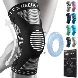 lot 82578 image: NEENCA Knee Braces for Knee Pain Relief, Compression Knee Sleeves with Patella Gel Pad & Side Stabilizers, Knee Support for Weightlifting, Running, Workout, Arthritis, Meniscus Tear, Men Women. ACE-53