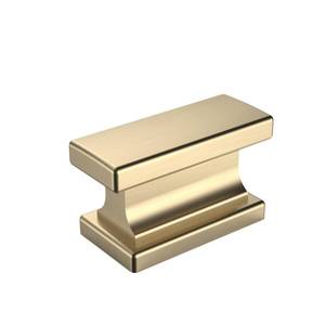 lot 82594 image: Amerdeco 20 Pack Gold Cabinet Knobs 1.46 Inch(37mm) Single Hole Cabinet Handles Rectangle Dresser Knobs Brushed Brass Drawer Knobs and Pulls for Bathroom Cabinets