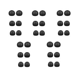 lot 82604 image: Earbuds Ear Tips Replacement 15 Pairs, Soft Silicone Multi Sizes Pack Small Medium Large SML, Fit for in-Ear Headphones Earphones Earbuds (5 Sets(15 Pairs), Black)