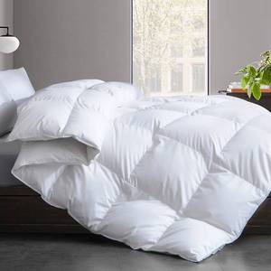 lot 82619 image: Cosybay Feather Comforter Filled with Feather & Down Twin Size - All Season White Twin Duvet Insert- Luxurious Hotel Bedding Comforters with 100% Cotton Cover - TwinTwin XL 68 x 90 Inch