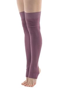 lot 82622 image: SERICI Leg Warmers for Dance and Yoga  Leggings  Open Heal Dance Socks (Muted Pink)