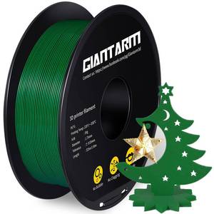 lot 82626 image: GIANTARM PETG Filament 1.75, Green PETG Filament 1.75mm 1kg(2.2lb), Toughness Enhanced, Dimensional Accuracy -0.02mm, Vacuum Package