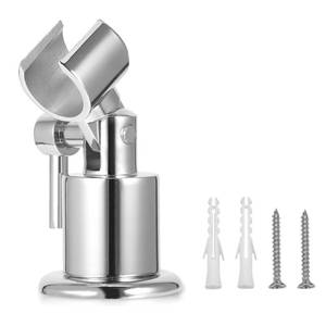 lot 82636 image: All Metal Shower Head Holder,180° Adjustable Shower Wand Holder with Handle,Handheld Shower Head Holder,Shower Head Holder Wall Mount,Handheld Shower Head Bracket