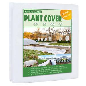 lot 82658 image: SuperMMarK Plant Covers Freeze Protection, 30 Ft x 10 Ft 0.9 ozyd� Reusable Floating Row Frost Blanket Fabric Plant Covers for Winter Freeze, Animals, Pest Protection