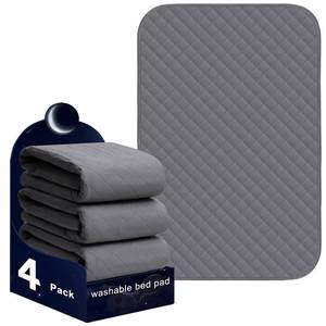 lot 82659 image: Brosive Waterproof Pads for Bed 24x36 Inch( 4pack),Incontinence Pads for Bed,Washable Bed Pads,Washable Incontinence Pads for Kids,Adults,Elderly,Pets,Bed Wetting Pads,Washable Bed Pads for Adults
