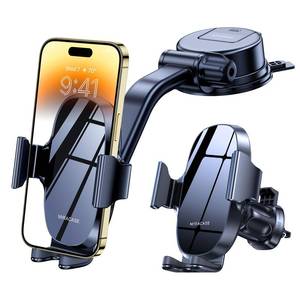 lot 82661 image: Miracase 3 in 1 Cell Phone Holder for Car, Strong Suction Universal Car Phone Mount for Car Dashboard Windshield Air Vent Compatible with iPhone15 14 13 12 11 Pro Max Mini All Mobile