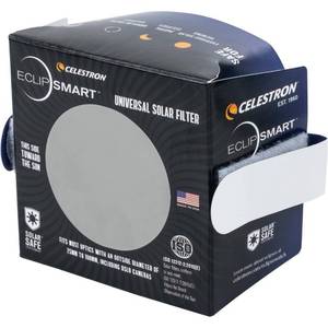 lot 82672 image: Celestron � EclipSmart Safe Solar Eclipse Telescope and Camera Filter � Meets ISO 12312-22015(E) Standards � Works with Your Telescope, Spotting Scope, or DSLR Camera � Observe  Photograph Eclipses
