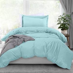 lot 82676 image: Utopia Bedding Duvet Cover Twin Size Set - 1 Duvet Cover with 1 Pillow Sham - 2 Pieces Comforter Cover with Zipper Closure - Ultra Soft Brushed Microfiber, 68 X 90 Inches (TwinTwin XL, Spa Blue)