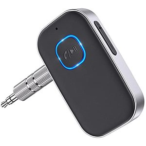 lot 82687 image: COMSOON Bluetooth Receiver for Car, Noise Cancelling 3.5mm AUX Bluetooth Car Adapter, Wireless Audio Receiver for Home StereoWired Headphones, Hands-Free Call, 16H Battery Life - BlackSilver