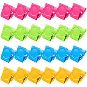lot 82693 image: DIYSELF 24 Pack Fridge Magnet, Magnetic Clips, Magnet Clips for Fridge, Whiteboard, Office, Refrigerator Magnets No Scratch Clip Magnets for Hanging Photos, Fridge Magnet Clips