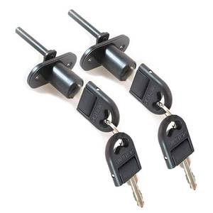 lot 82696 image: HOWDIA 2 Pcs - Drawer Lock Cabinet Locks with Keys, Zinc Alloy Desk Locks File Cabinet Lock for Wardrobe Furniture Locker Showcase with 2 Key 16mm (Black)