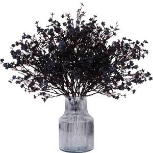 lot 82703 image: Dolicer 6 Pcs Babys Breath Artificial Flowers, 19.7 Faux Silk Flowers, Real Touch Fake Gypsophila Bouquets for Home Kitchen Floral Arrangement Wedding Party Christmas Halloween Decoration, Black