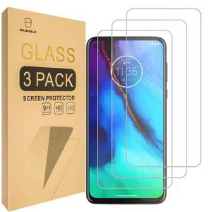 lot 82718 image: Mr.Shield 3-Pack Designed For Motorola Moto G Stylus 2020 Version ONLY Tempered Glass Japan Glass with 9H Hardness Screen Protector with Lifetime Replacement