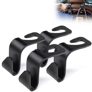 lot 82725 image: HOUSE DAY Car Seat Headrest Hooks, Black 4 Pack, Seat Hooks for Purses and Bags, Heavy Duty Purse Holder Bag Holder for Car, Space Saving Seat Hooks Purse Hanger for Vehicle