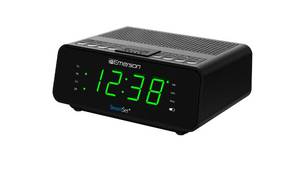lot 82755 image: Emerson SmartSet Dual Alarm Clock Radio with AMFM Radio, Dimmer, Sleep Timer and .9 LED Display, CKS1900