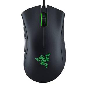 lot 82762 image: Razer DeathAdder Essential Gaming Mouse 6400 DPI Optical Sensor - 5 Programmable Buttons - Mechanical Switches - Rubber Side Grips - Classic Black