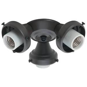 lot 82786 image: Hunter Fan Company, 99134, Three-Light New Bronze Fitter,Black