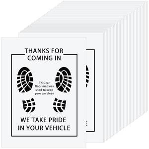 lot 82821 image: 500 Pcs Disposable Car Floor Mat Auto Floor Car Mat Vehicles Motive Mat Cover Protector Car Mats Temporary Floor Mat 16 x 20 Inch (Plastic)